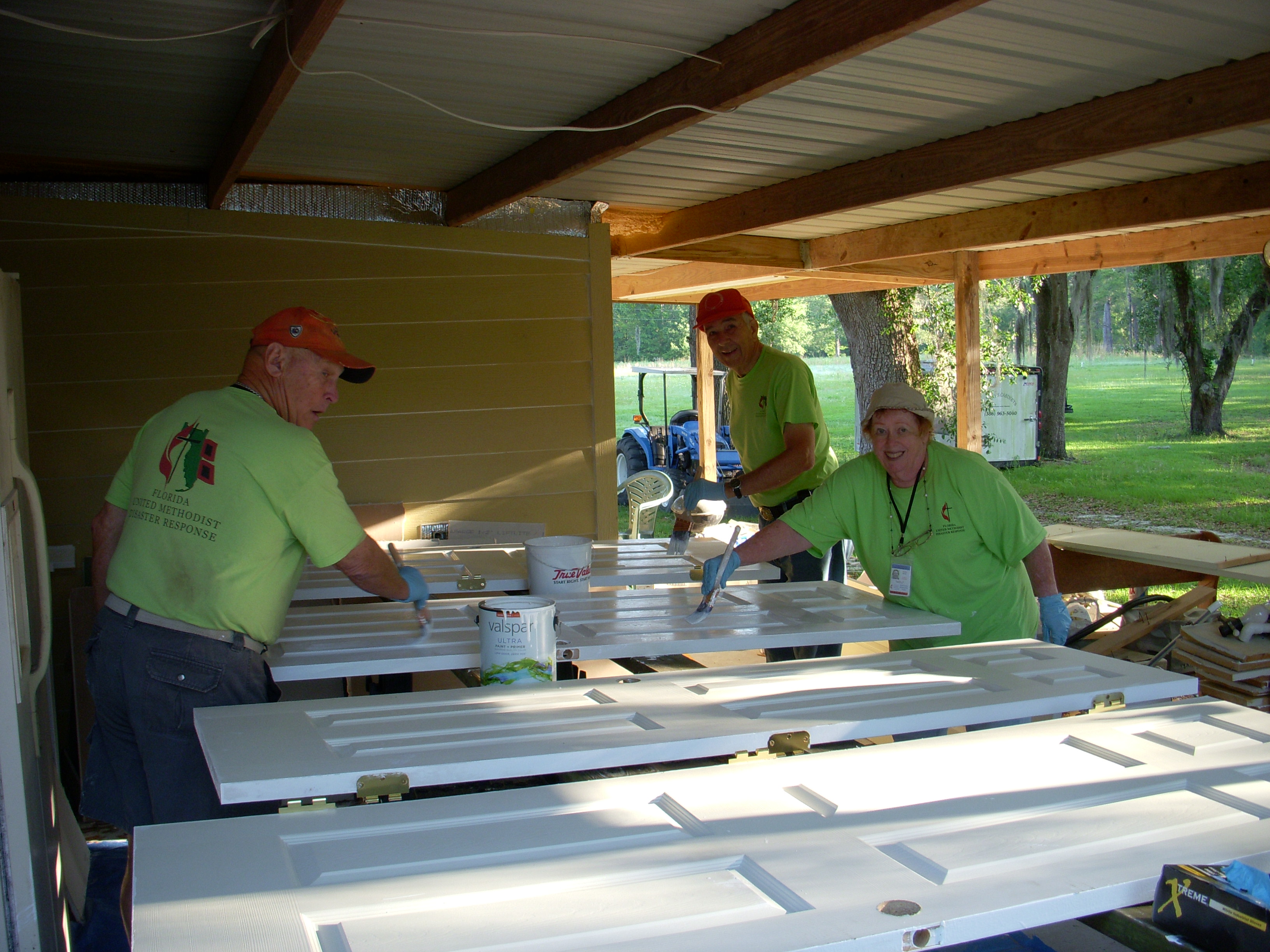 Volunteers from New Covenant UMC, The Villages, First Winter Garden and First Ocala Work in Live Oak to repair homes damaged by TS Debby in 2012.